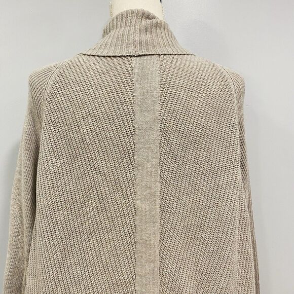 MATILDA JANE M Lets Get Away Crochet Cashmere Blend Open Cardigan Beige Boho - Picture 7 of 16